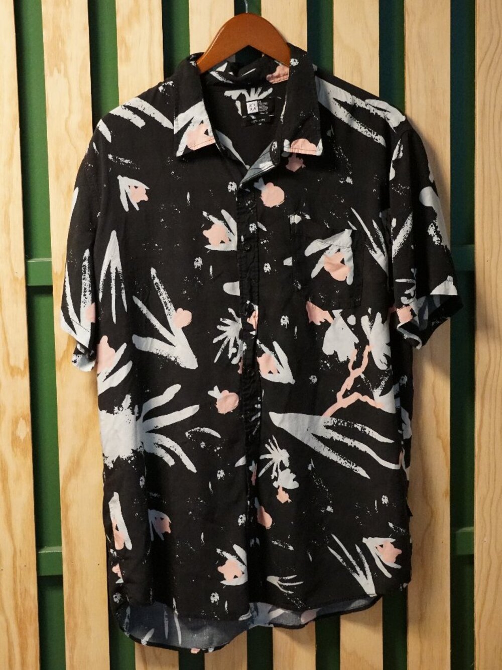 Abstract Pattern Button Down Shirt